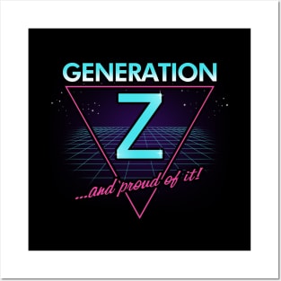 80's Inspired Gen Z Generation Z Zoomer Slogan Posters and Art